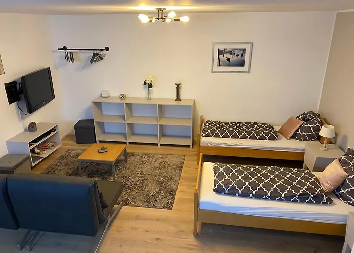 Sleek & Modern Exterior-Entrance Apartment In Nuremberg Suburb